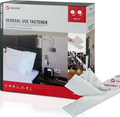 Picture of Velcro ® General Use Fastener 25m Hakenband 25m Flauschband, Haken & Flausch 50mm weiß