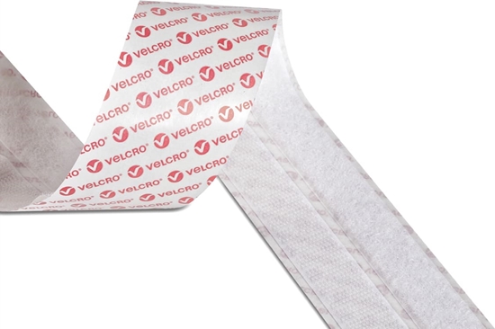 Picture of Velcro ® Klettband Selbstklebend, Haken & Flausch 20mm x 2.5m Weiß