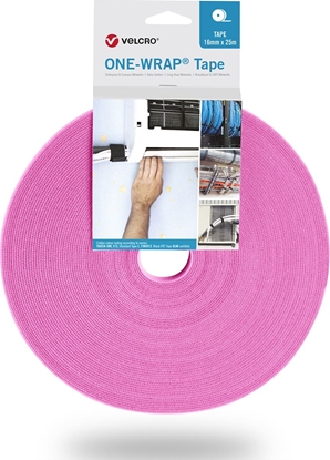 Attēls no Velcro ® One Wrap® Band 50 mm breit, rosa, 25 m