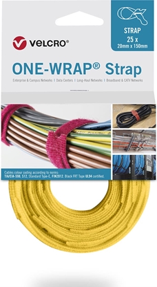 Picture of Velcro ® One Wrap® Strap 20mm x 230mm, 25 Stück, gelb