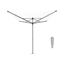 Picture of Veļas žāvētāj L-O-M 40m met.stip. - Metallic Grey  Brabantia