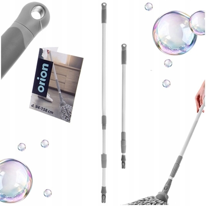 Attēls no Vespero Kij uchwyt do mopa i mioty stalowy teleskopowy 94-158cm CLEAN SYSTEM ORION 711522