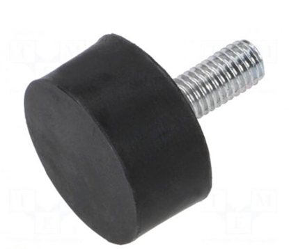 Изображение Vibroizolācijas pēda | Ø: 30mm | A: 15 mm | Šora cietība: 40±5 | 530N