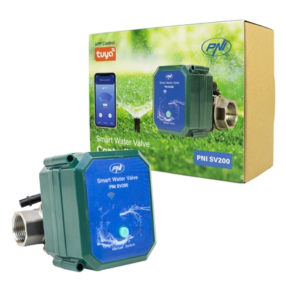 Picture of Viedais ūdens vārsts PNI SV200 | attālināta vadība | IP65 | DN20 / 3/4 | Wi-Fi | Tuya | PNI ®