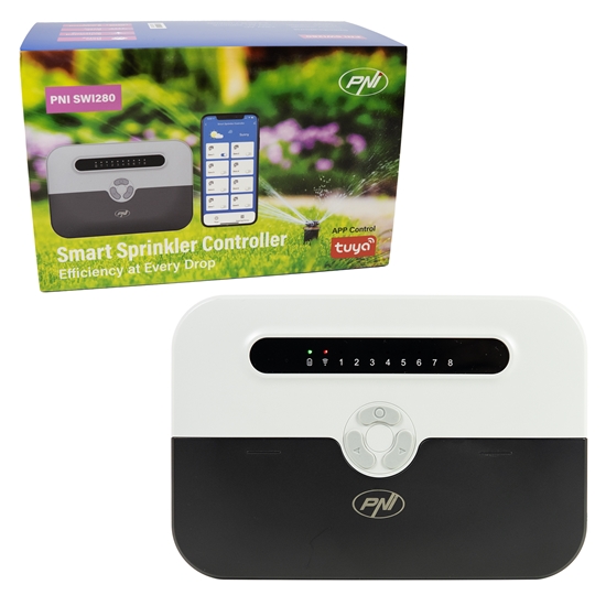 Picture of Viedais Wi-Fi laistīšanas programmators PNI SWI280 | 8 zonām | vadība no Tuya Smart | PNI ®
