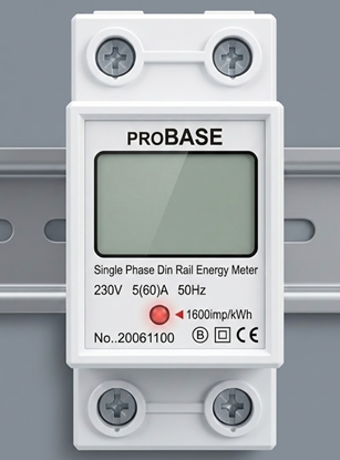 Attēls no Vienfāzes elektroenerģijas skaitītājs ProBase™ (0.3-60A, 230/240V, 2xDIN)
