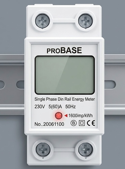 Picture of Vienfāzes elektroenerģijas skaitītājs ProBase™ (0.3-60A, 230/240V, 2xDIN)