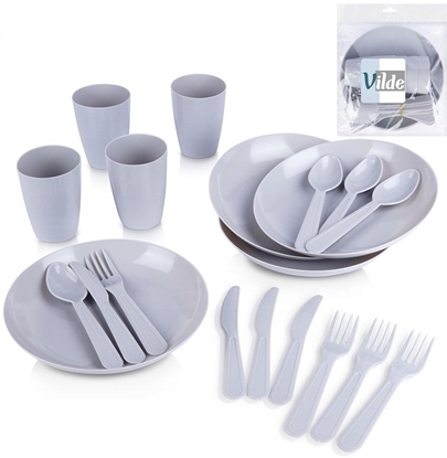 Picture of Vilde Zestaw piknikowy na piknik plastikowy 20-ele VILDE 259224