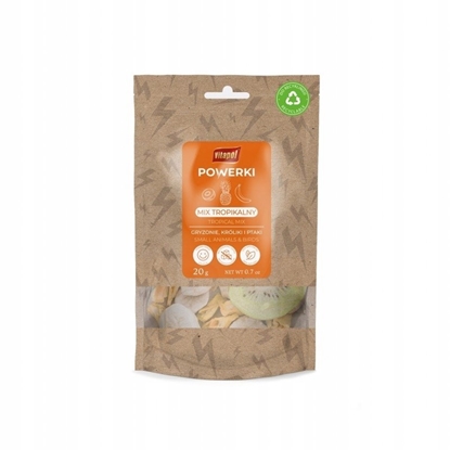 Attēls no Vitapol Powerki  Mix tropikalny liofilizowany dla gryzoni, królika oraz ptaków egzotycznych 20g