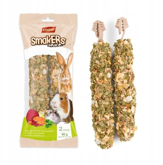 Изображение Vitapol Smakers jabkowy dla gryzoni i królika w folii, 90 g, 6 szt./ displ
