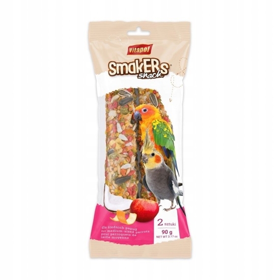 Изображение Vitapol Smakers owocowy dla rednich papug w folii, 90 g, 6 szt./ display