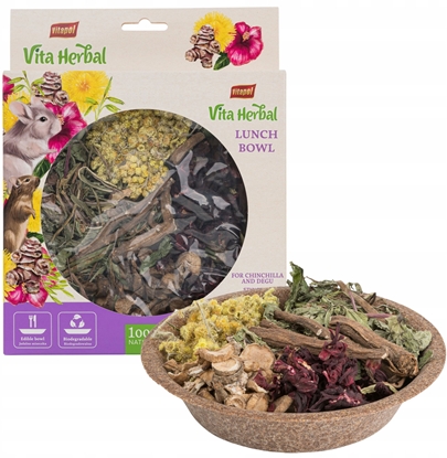 Изображение Vitapol Vita Herbal Lunch Bowl dla szynszyli i kosztaniczki