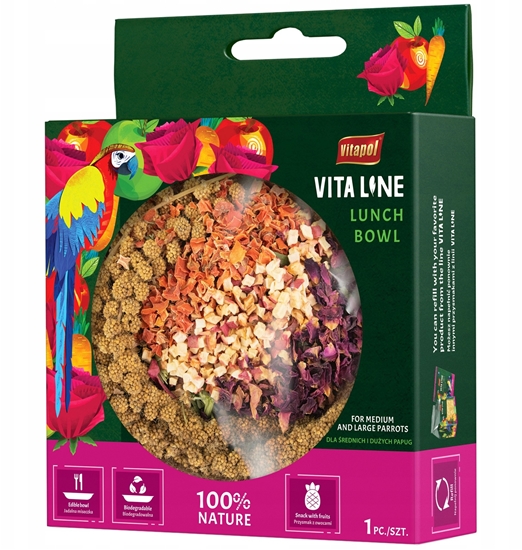 Изображение Vitapol Vitaline Lunch Bowl dla rednich i duych papug
