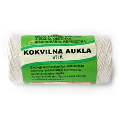 Изображение Vīta aukla Tangente 1.5 mm x 100 m kokvilna, nebalināta