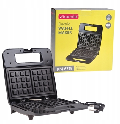 Attēls no Waffle maker for 2 waffles, 21.5 x 12.5 cm, Kamille, 6719