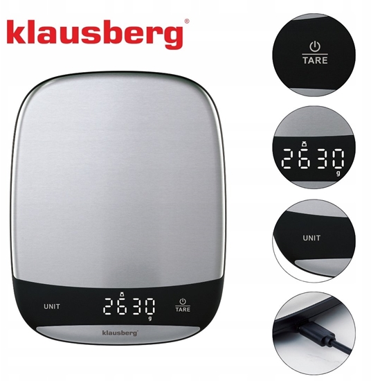 Picture of Waga kuchenna Klausberg ELEKTRONICZNA WAGA KUCHENNA 10kg KB-7936
