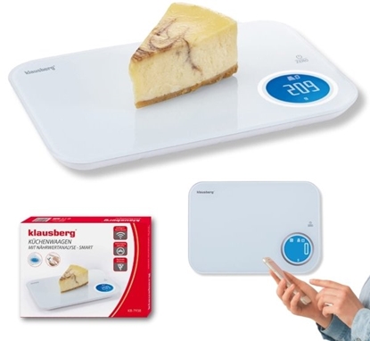 Picture of Waga kuchenna Klausberg ELEKTRONICZNA WAGA KUCHENNA 5kg KLAUSBERG KB-7938 Bluetooth