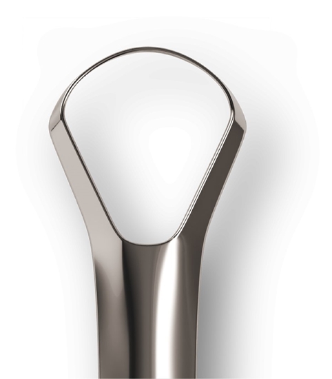 Picture of Weicon Be Lucent Beam Tongue Scraper - tongue cleaner made of stainless steel (silver)