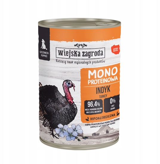 Picture of Wiejska Zagroda Monoproteinowa z indykiem 400g