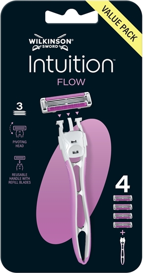 Изображение Wilkinson WILKINSON_Intuition Flow maszynka do golenia dla kobiet + 4szt wkadów