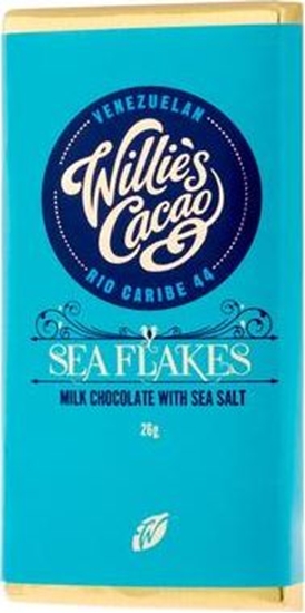 Изображение Willies Cacao Willie's Cacao - Czekolada z sol morsk - Sea Flake 26g