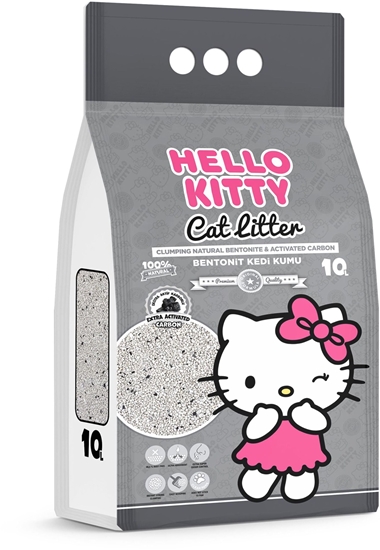 Изображение wirek dla kota HelloKitty Hello Kitty, wirek bentonit dla kota, z wglem aktywnym 10L