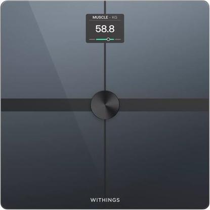 Attēls no Withings Body Smart  Electronic personal scale  200 kg  50 g  Black  5 kg  kg  lb  ST