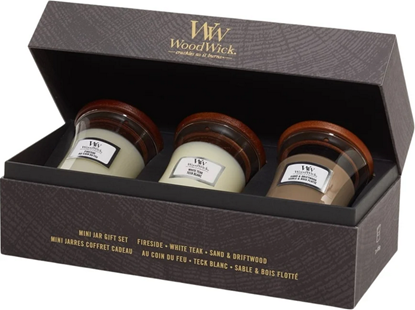Picture of Woodwick Mini Jar Gift Set 3 x 85 g