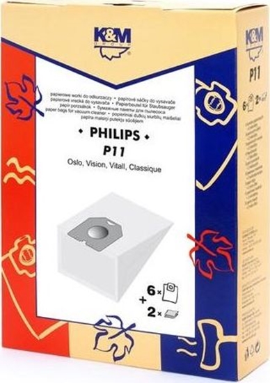 Picture of Worek do odkurzacza König & Meyer &M KM-P11 (4szt.) + Mikrofiltr do Philips Oslo