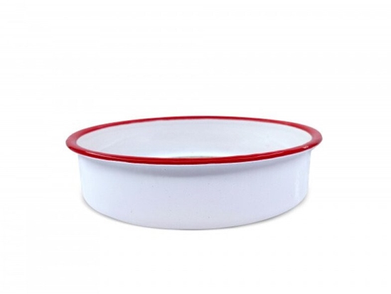 Picture of X-Raypad Okrga emaliowana forma do pieczenia Oliver Voltz 5V1222KR40 40×6 0 cm biaa 5V1222KR40 (3800237048991)