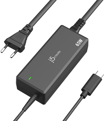 Picture of Zasilacz do laptopa j5create j5create 65W PD Adapter zasilania USB-C®