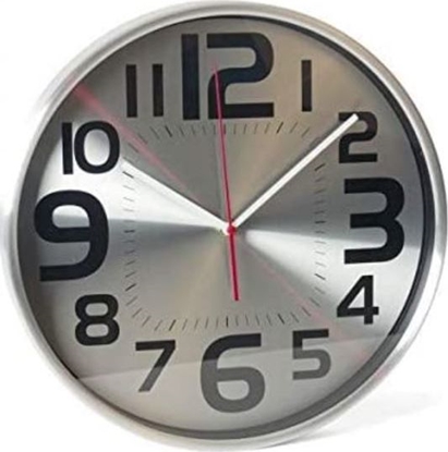 Attēls no zegar cienny Abel 29 cm aluminium srebrny/czarny