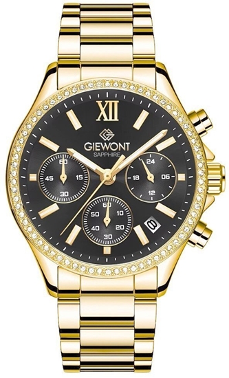 Изображение Zegarek Giewont Zegarek Damski Giewont Sapphire Zoto Czarny GW3670-B3