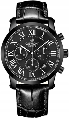 Attēls no Zegarek Giewont Zegarek Mski Giewont Chronograph Sapphire Czarny GW6260-A3