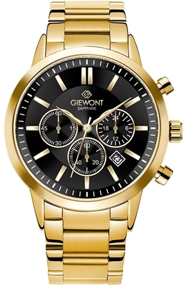 Изображение Zegarek Giewont Zegarek Mski Giewont Chronograph Sapphire Zoto Czarny GW8510-B5
