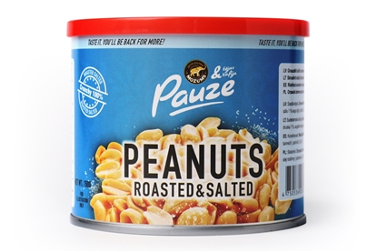 Picture of Zemesrieksti PAUZE, grauzdēti, sālīti, bundžā, 150g