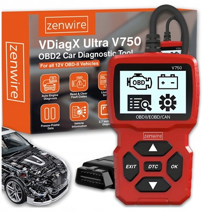 Изображение Zenwire Tester Interfejs Skaner Komputer Wywietlacz Diagnostyczny OBD2 CAN VIN BMW Zenwire V750