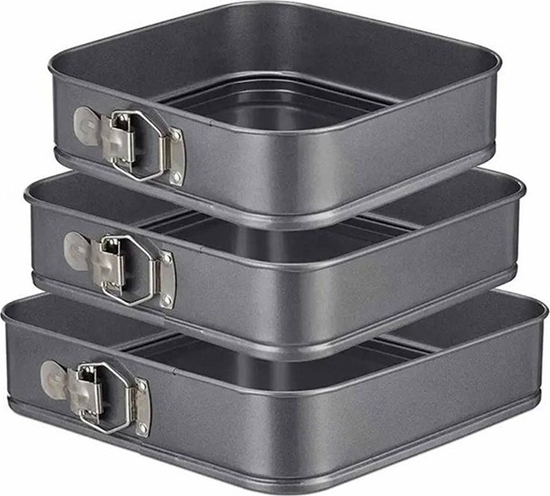 Picture of Zestaw 3 TORTOWNIC Tortownice do Pieczenia ciasta 24,26,28cm czarne AG670C