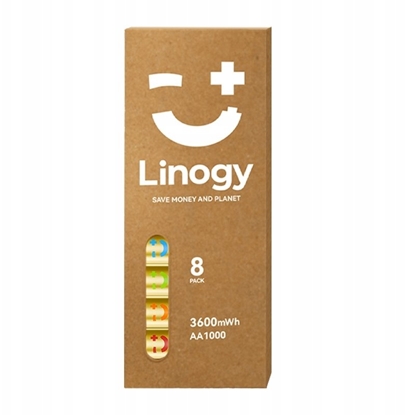 Attēls no Zestaw akumulatorów LINOGY AA Li-ion Pro - zestaw 8 szt.