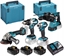 Picture of Zestaw elektronarzdzi Makita MAKITA ZESTAW COMBO 18V DLX4196JX1 (DDF489, DGA504, DTD173, DHR243) 3x5,0Ah 2xMP