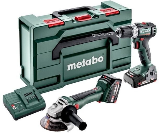 Picture of Zestaw elektronarzdzi Metabo METABO ZESTAW COMBO 18V 2.6.5 18 V (BS 18 L BL + W 18 L BL 9-125 Quick) 1x2,0Ah 1x4,0Ah METABOX