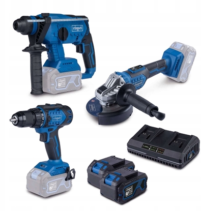 Picture of Zestaw elektronarzdzi Scheppach Zestaw 3w1 20V wiertarko-wkrtarka szlifierka motowiertarka BPS100 Scheppach 5909105400