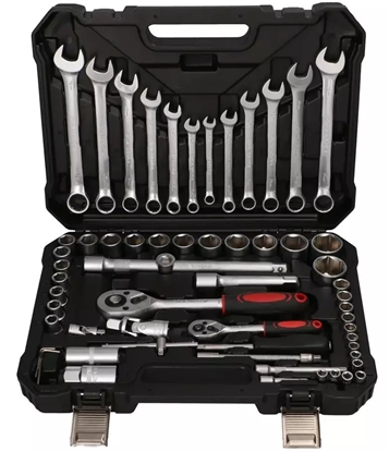 Изображение Zestaw narzdzi ExtraLink Extralink Powerlink | Zestaw Narzdzi | Klucze Nasadowe, Walizka, 61 Elementów