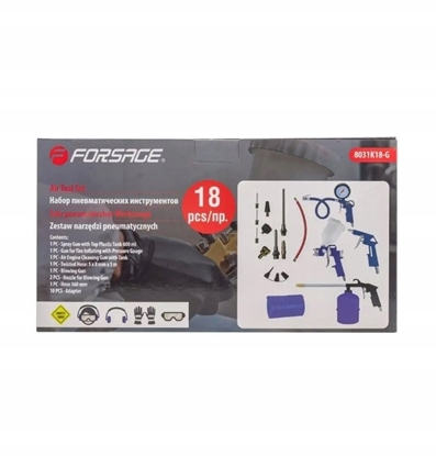 Attēls no Zestaw narzdzi Forsage Zestaw narzdzi pneumatycznych 18el.
