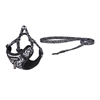 Изображение Zestaw spacerowy Dogness smycz 1,5m+szelki dla psa (czarno-biay)