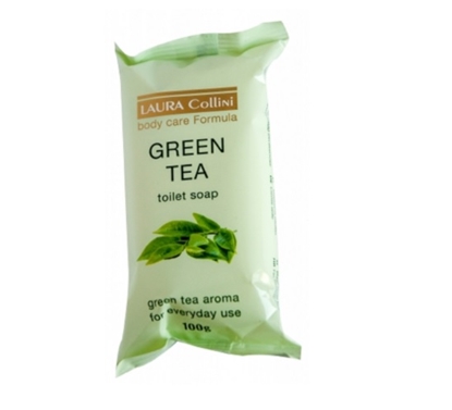 Attēls no Ziepes ZAĻĀ TĒJA 100g (48gab/kaste)