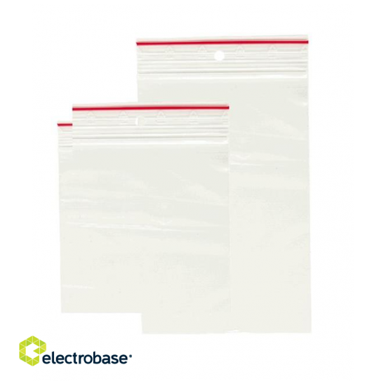 Picture of Zip Lock somas, 150X220mm, LDPE, 40mk, 100 gab.