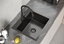 Picture of Zlewozmywak GraniteQ QUADRON LUKE 100 zlewozmywak stalowy czarny metalowy (50x45x20) z syfonem 1-komorowy b/o
