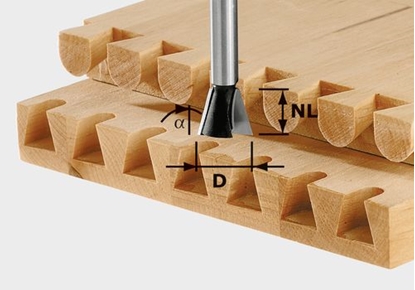 Picture of Zobotu tapu apstrādes frēze Festool; HS; 13,5/46 mm