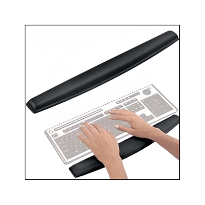 Изображение Želejveida roku balsts darbam ar tastatūru, melns Fellowes